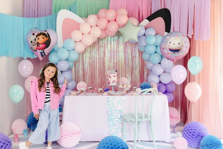 BALON FOLIOWY SERCE KOCI DOMEK GABI 45 CM