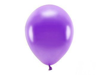 BALONY ECO 30 cm METAL. FIOLET 10 szt