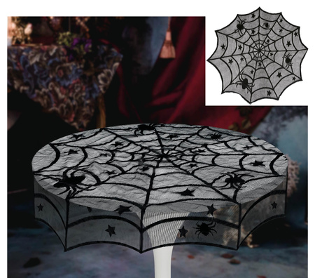 OBRUS OKRĄGŁY PAJĘCZYNA 100 CM