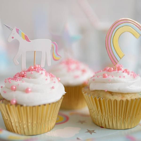 PAPILOTKI DO BABECZEK JEDNOROŻEC 24 SZT.