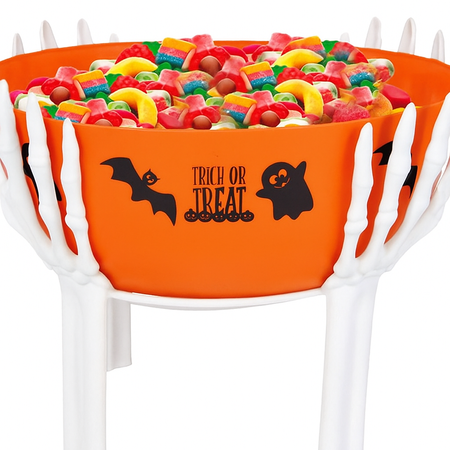 HALLOWEENOWA MISKA Z PODSTAWKĄ 26 X 18 CM