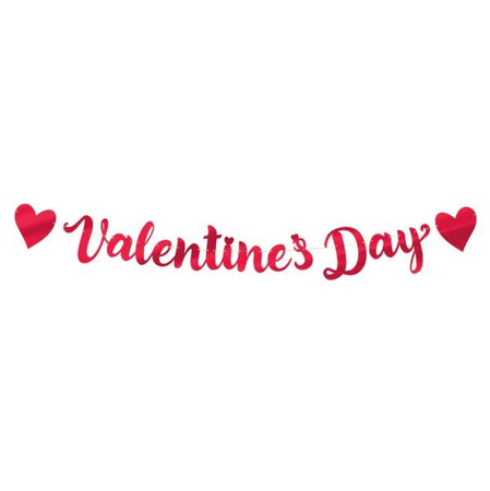 BANER VALENTINES DAY CZERWONY 140 CM