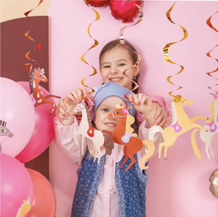 ŚWIDERKI URODZINOWE KONIKI 6 SZT