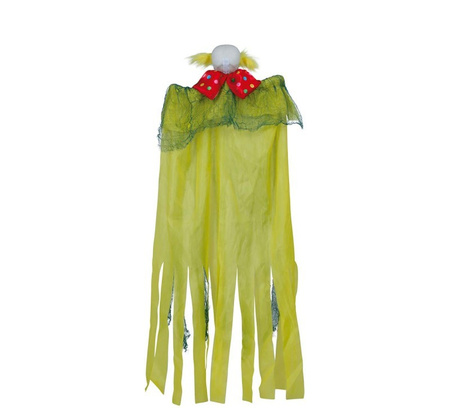 DEKORACJA INTERAKTYWNA SZKIELET KLAUN 120 CM