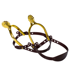 OSTROGI DO BUTÓW KOWBOJSKIE ZŁOTE