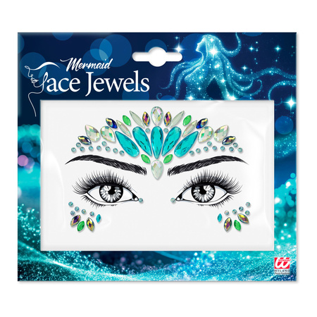 NAKLEJKI SAMOPRZYLEPNE NA TWARZ SYRENA 