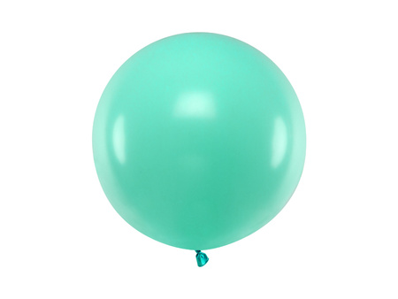 BALON LATEKSOWY PASTEL 60 CM  1 SZT OKRĄGŁY PASTEL AQUAMARINE