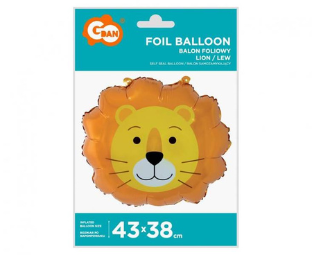 BALON FOLIOWY LEW 43X38 CM