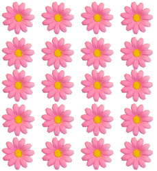 SZTUCZNE KWIATY RÓŻOWE 20 SZTUK