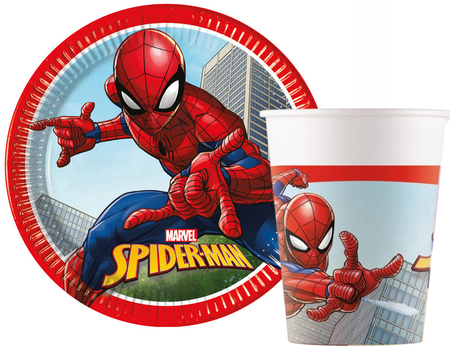 ZESTAW SPIDERMAN TALERZYKI+KUBECZKI