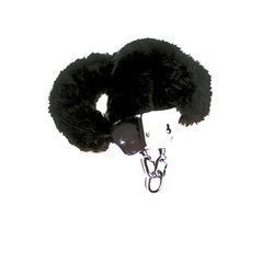 KAJDANKI FUTRZANE CZARNE