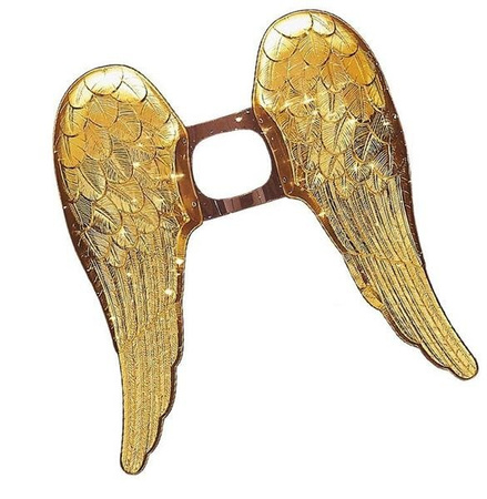 Pk 12 "METALLIC ANGEL WINGS" gold & silver ass.