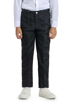 GARNITUR CHŁOPIĘCY CZARNY PASKI SUITMEISTER 