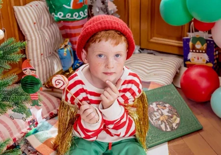 Bombki papierowe Świąteczne postacie,5 szt.