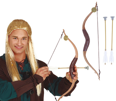 ŁUK RZEŹBIONY 58 CM