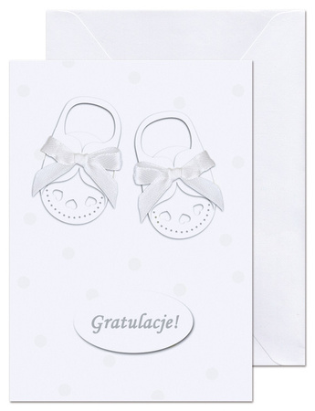 KARTKA Z OKAZJI NARODZIN UNIWERSALNA BIAŁA