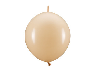 BALONY LATEKSOWE Z ŁĄCZNIKIEM 33 CM NUDE 20 szt.