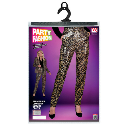 SPODNIE DAMSKIE CEKINOWE PANTERKA