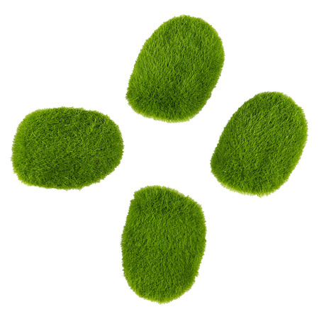 DEKORACYJNE KAMIENIE Z IMITACJI MCHU 4 SZT. WIELKANOC