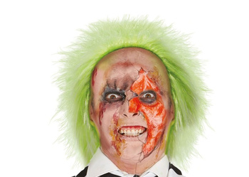 PERUKA MĘSKA ZIELONY SZALENIEC