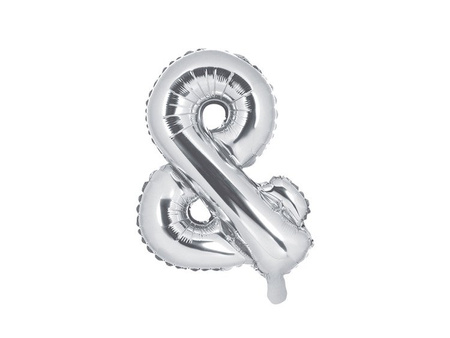 BALON FOLIOWY & SREBRNY 35 CM