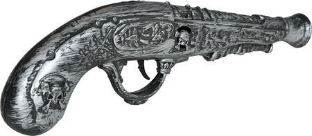 PISTOLER SREBRNY PIRATA 30 CM