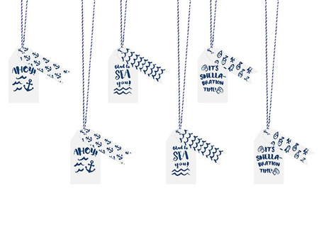 ZAWIESZKI DO PREZENTÓW AHOY 6 SZT