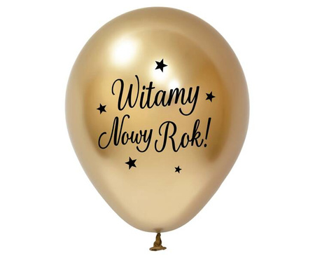 BALONY WITAMY NOWY ROK 5 SZT 30 CM