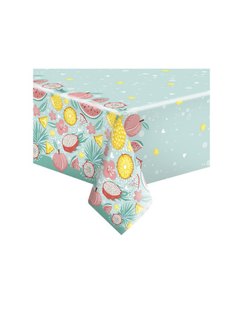 OBRUS PAPIEROWY EGZOTYCZNE OWOCE 120 X 180 CM