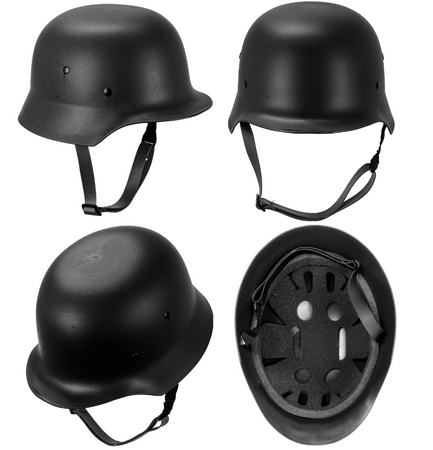 KASK WOJSKOWY CZARNY HEŁM DLA DOROSŁYCH