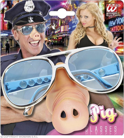 OKULARY Z NOSEM ŚWINI