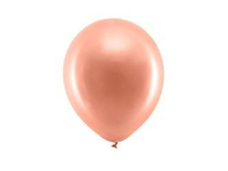 BALONY RAINBOW 23 CM METALIC RÓŻ ZŁOTO 100 SZT.