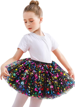 SPÓDNICZKA CZAROWNICY CZARNA WZORY 30CM