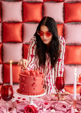 OKULARY SERDUSZKA PŁOMIENIE CZERWONE WALENTYNKI