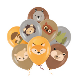 BALONY LATEKSOWE LEŚNI PRZYJACIELE 30 CM 8 SZT.