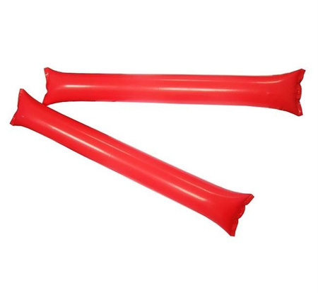 DMUCHANE PAŁKI KIBICA CZERWONE 2 SZT.