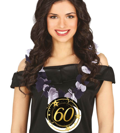 NASZYJNIK KWIATY HAWAJSKIE 60 URODZINY