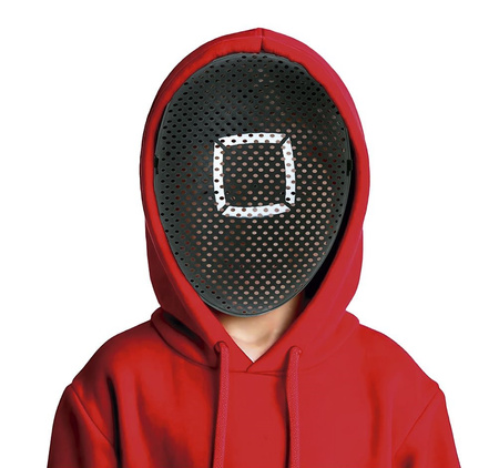 MASKA DZIECIĘCA NIEBEZPIECZNA GRA KWADRAT 