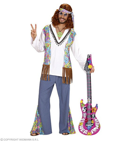 GITARA 105CM DMUCHANA HIPPIS RÓŻ