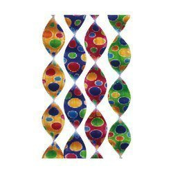 SPIRALE DEKORACYJNE KOLOROWE 4 SZT.