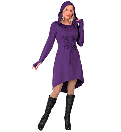 STRÓJ FIOLETOWA TUNIKA ŚREDNIOWIECZNA