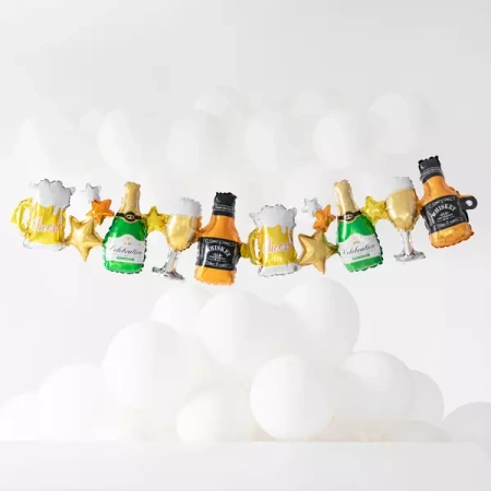 GIRLANDA BALONOWA DRINKI 206 CM X 34 CM