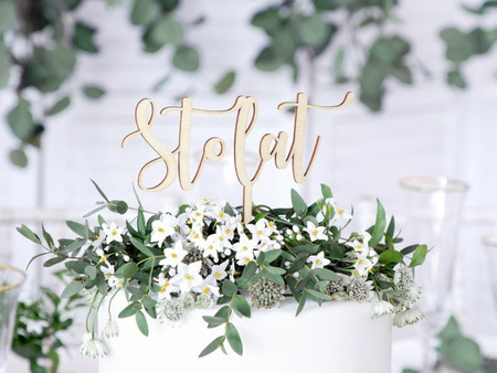 TOPPER NA TORT DREWNIANY STO LAT