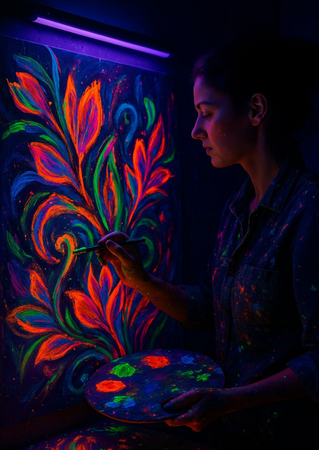 LAMPA ULTRAFIOLETOWA Z 6 ŻARÓWKAMI UV