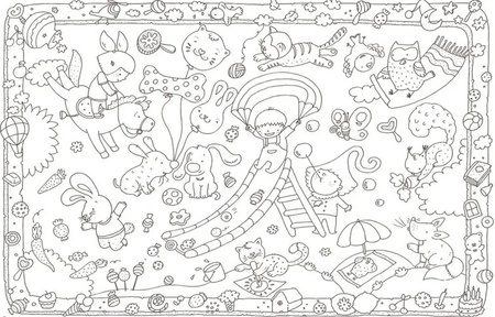 KOLOROWANKA PODŁOGOWA ZABAWA XXL