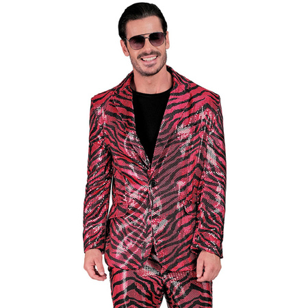 MĘSKA MARYNARKA CEKINOWA RÓŻOWO CZARNA 