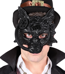 MASKA HALLOWEENOWA WILK STEAMPUNK