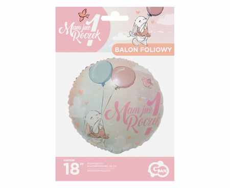 BALON MAM JUŻ ROCZEK RÓŻOWY