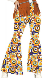 SPODNIE DAMSKIE DZWONY LATA 70 KÓŁKA