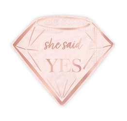 SERWETKI RÓŻOWE WIECZÓR PANIEŃSKI 10 SZT